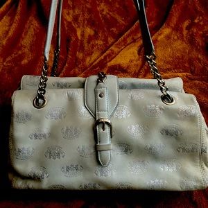 Vintage Juicy Couture Baby Blue Leather Handbag